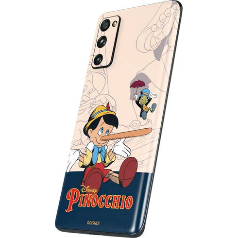 Disney Pinocchio and Jiminy Cricket Galaxy S20 Fan Edition Skin